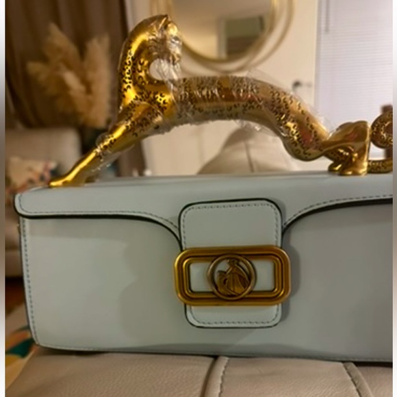 100% GENUINE LEATHER CAT HANDLE LUXURY BAG + LEATHER STRAP + DUST BAG + BOX - Picture 15 of 16